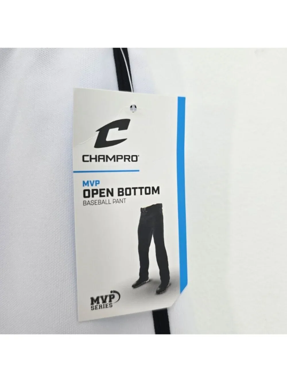 NWT Champro White Open Bottom Relaxed Fit MVP Baseball Softball Pant Youth XL